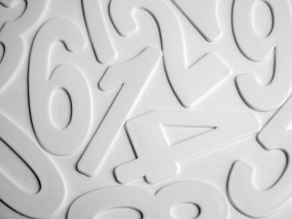 Background of numbers